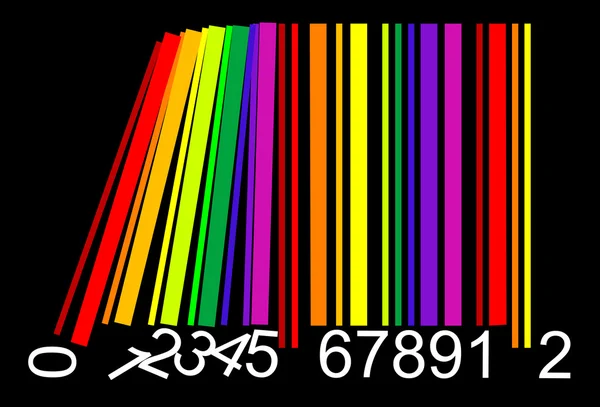 Codice a barre domino colorato — Vettoriale Stock