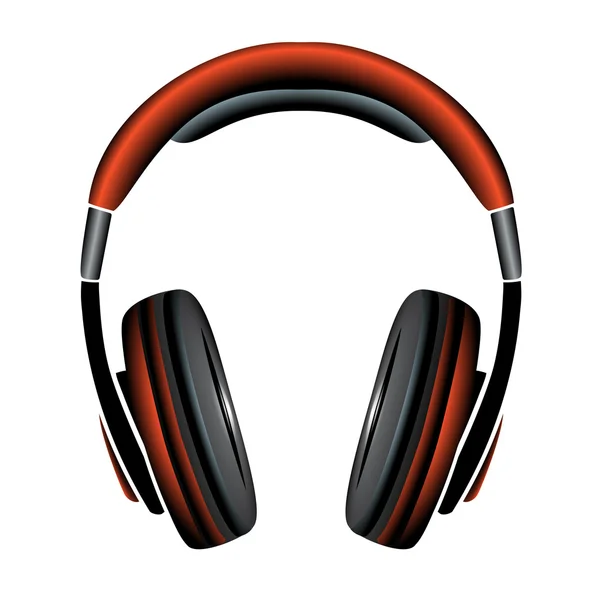 Casques simples orange — Image vectorielle