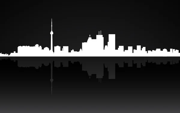 City Toronto panorama, vector — Stock Vector