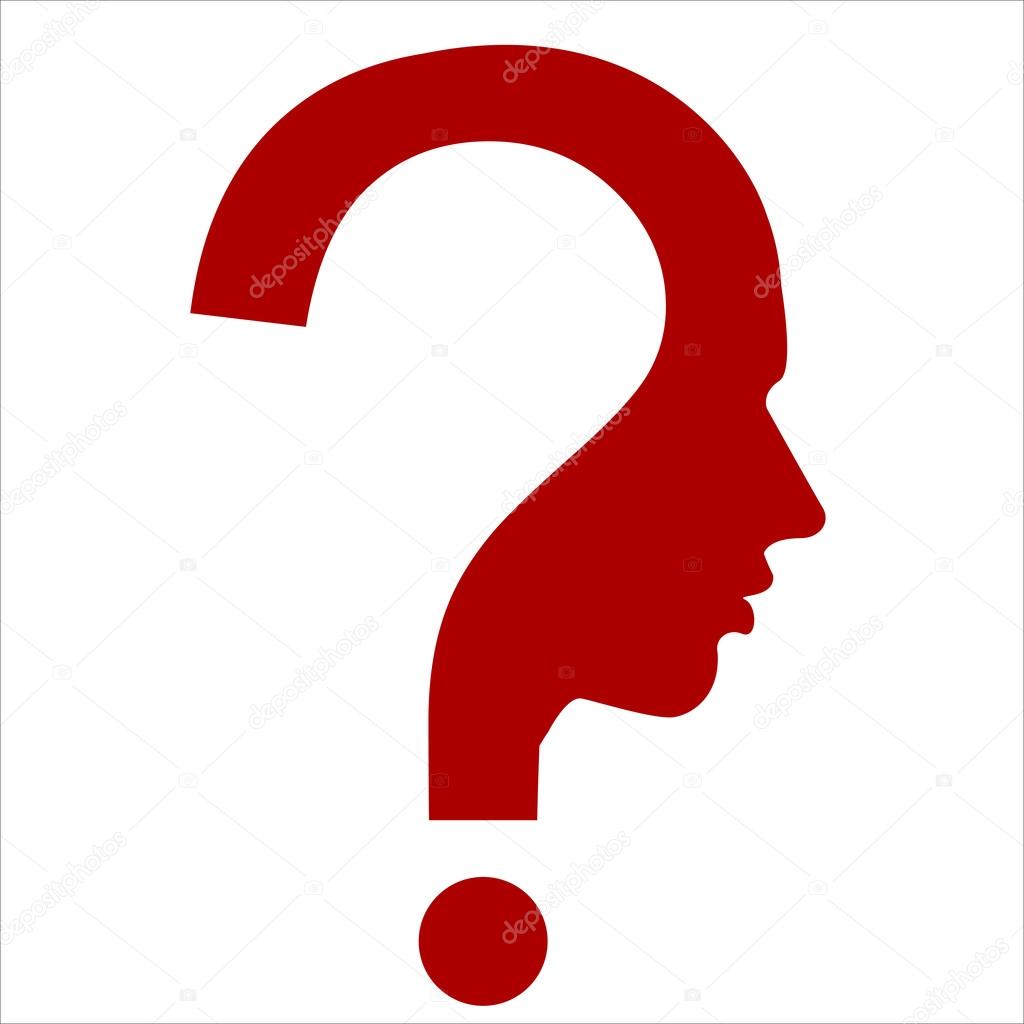Point d'interrogation tête humaine symbole Stock Vector by ©ngaga35