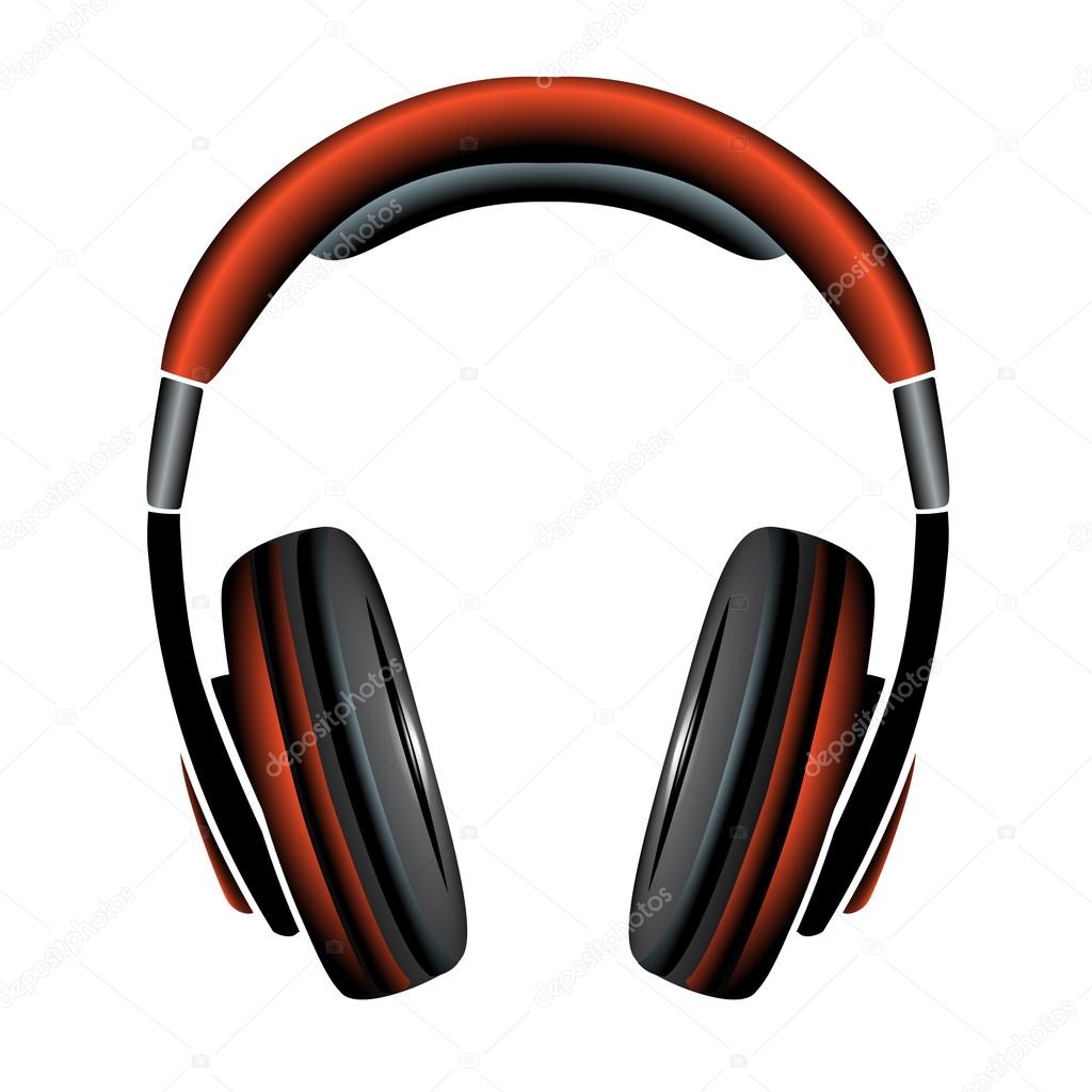 Orange Simple Headphones Stock Vector by ngaga35 31028137