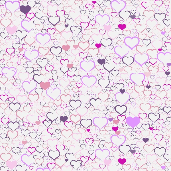 Renkli Sevgililer günü arka plan kalpleri ile vektör — Stok Vektör