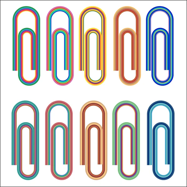 Trombones colorés — Image vectorielle