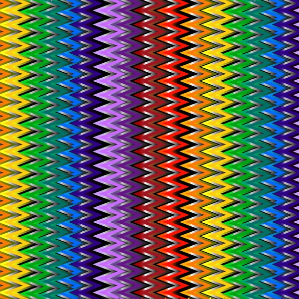 Fond zigzag coloré, vecteur — Image vectorielle
