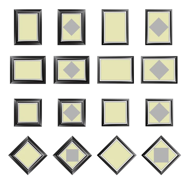 Cadres rectangulaires — Image vectorielle