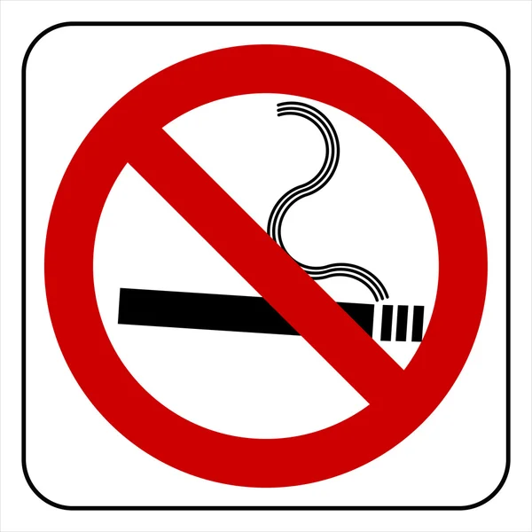 Nem dohányzó szimbólum — Stock Vector