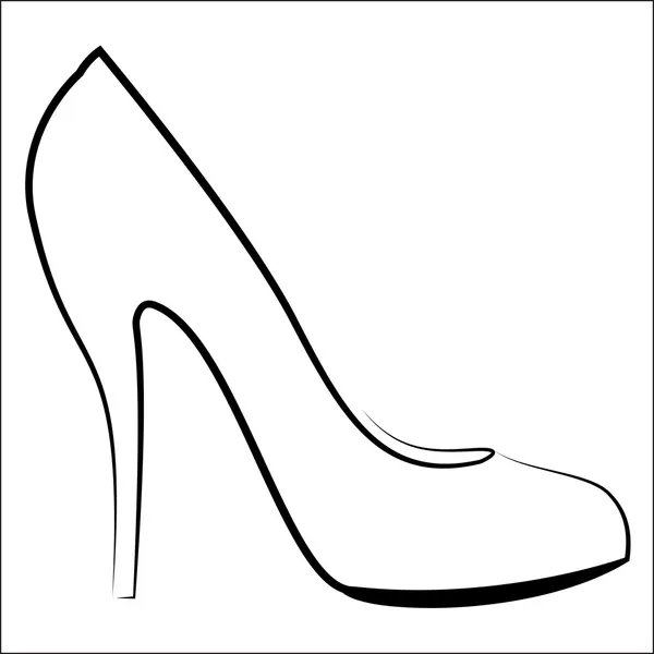 Sapato de mulher — Vetor de Stock