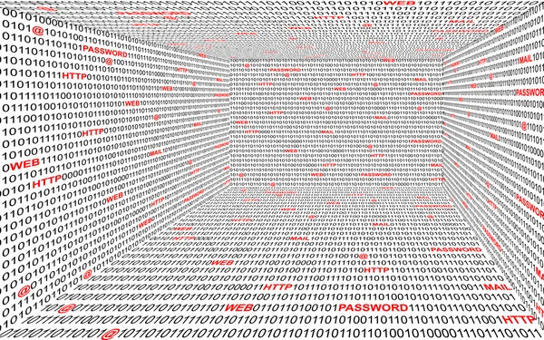 Tecnología bintaria fondo — Vector de stock