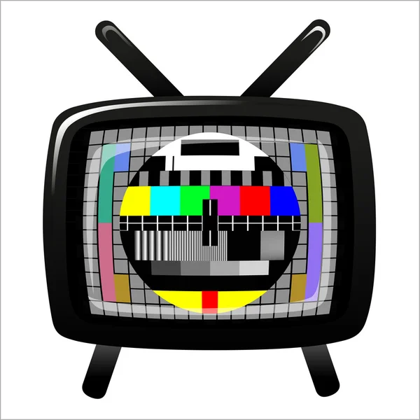 Tv - patrón de prueba de color — Vector de stock