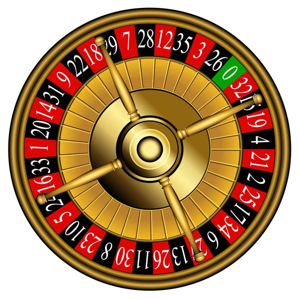 Roue de roulette — Image vectorielle