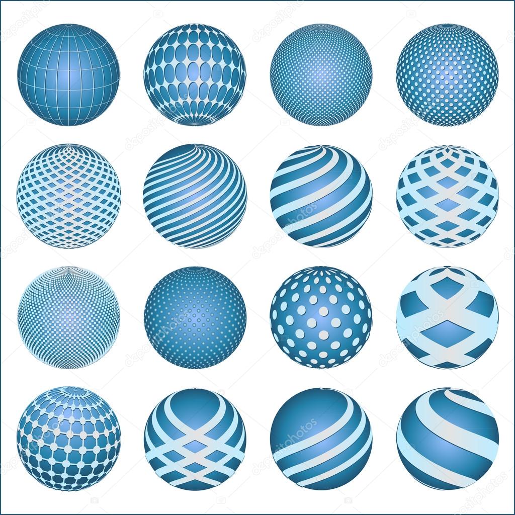 Blue sphere spheres