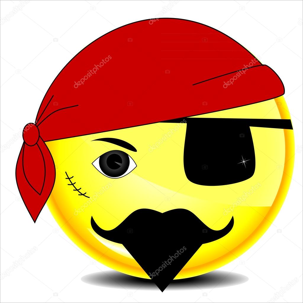 Pirate sea smile character
