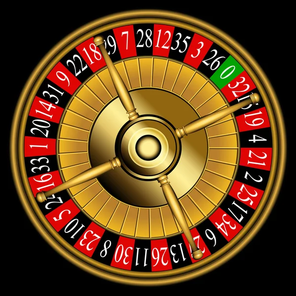 Rueda de ruleta — Vector de stock