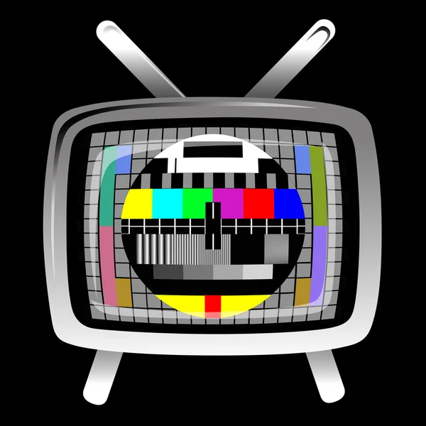 Tv - patrón de prueba de color — Vector de stock