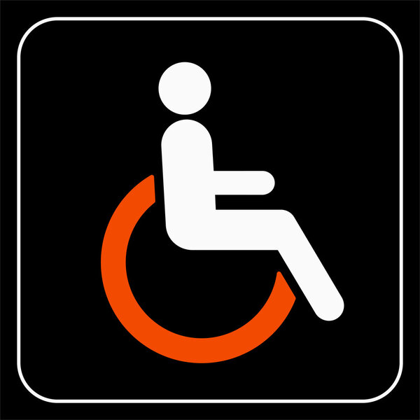 disabled icon sign vector