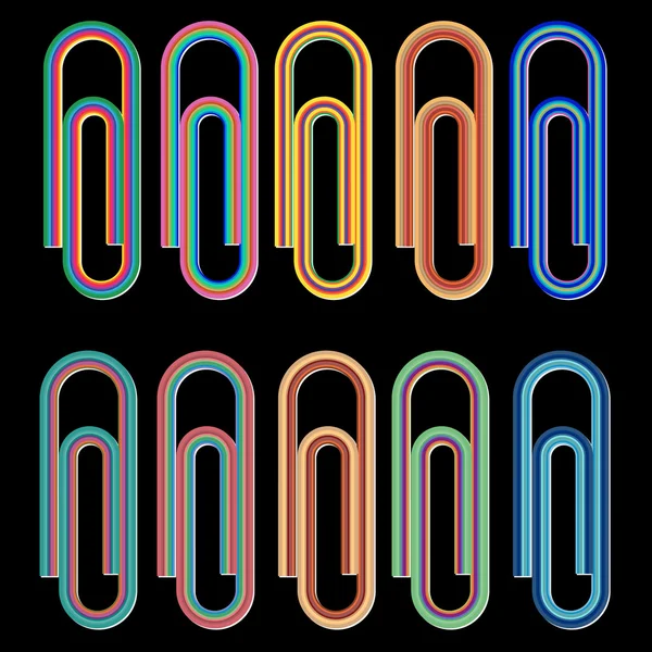 Trombones colorés — Image vectorielle