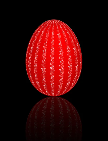 Red ester egg — Stock Vector