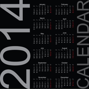 basit takvim yılı 2014, 2015, 2016
