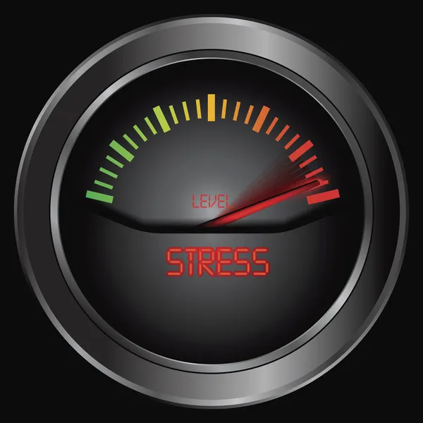 Stress meter — Stock Vector