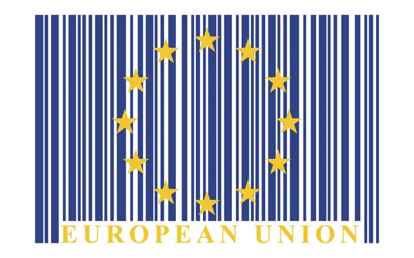 Indicateur de code à barres UE — Image vectorielle