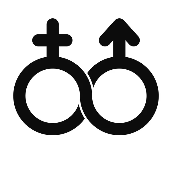 Мужской и женский символ — стоковый вектор