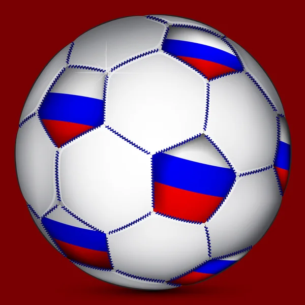 Russian soccer ball — Stock Vector
