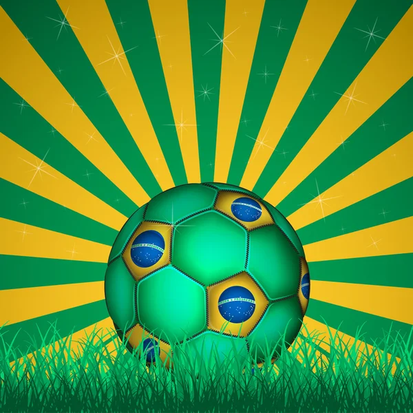 Míč Brazílie mistrovství světa FIFA — Stockový vektor