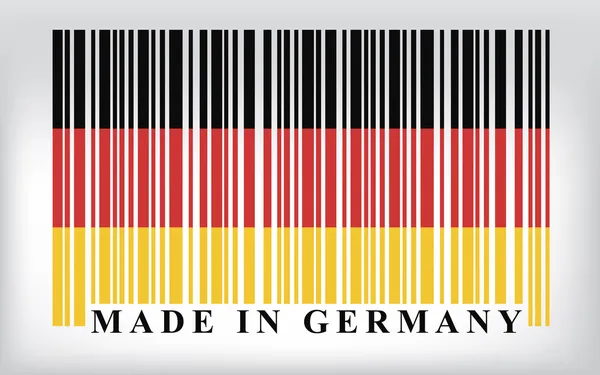 Germany barcode flag — Stock Vector