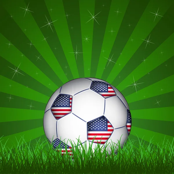 American soccer ball — Stock Vector