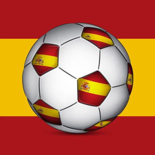 西班牙足球球 — 图库矢量图片