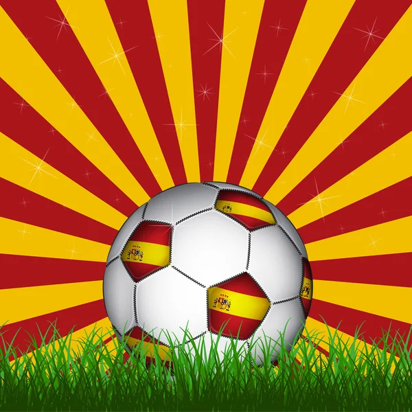 Španělský fotbalový míč — Stockový vektor