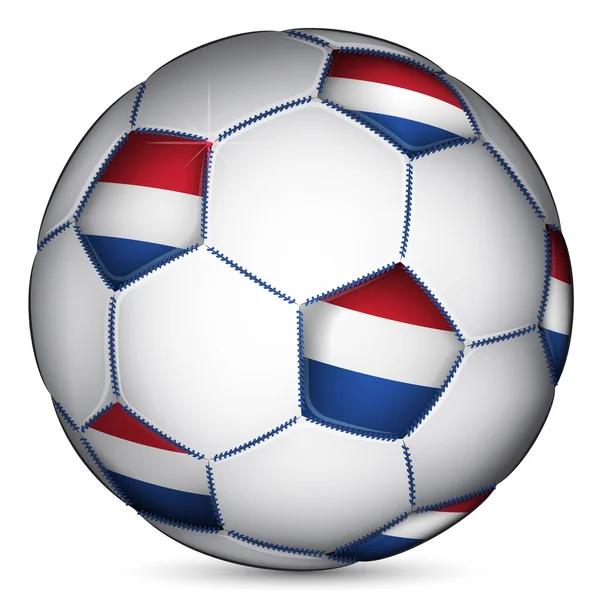 Países Bajos balón de fútbol — Vector de stock