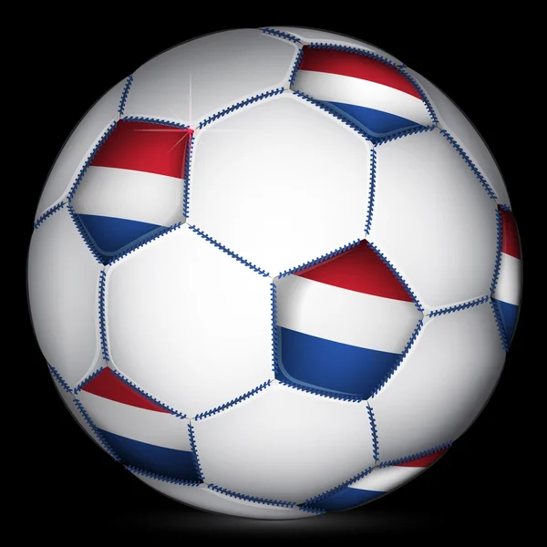 Bola de futebol neerlandesa — Vetor de Stock