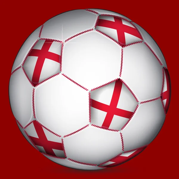 İngiltere'de futbol topu — Stok Vektör