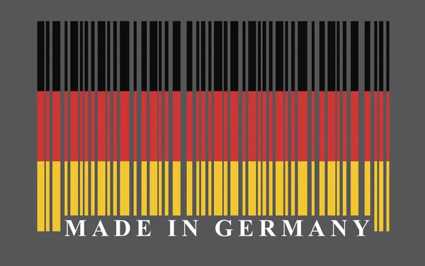Γερμανία barcode σημαία — Διανυσματικό Αρχείο