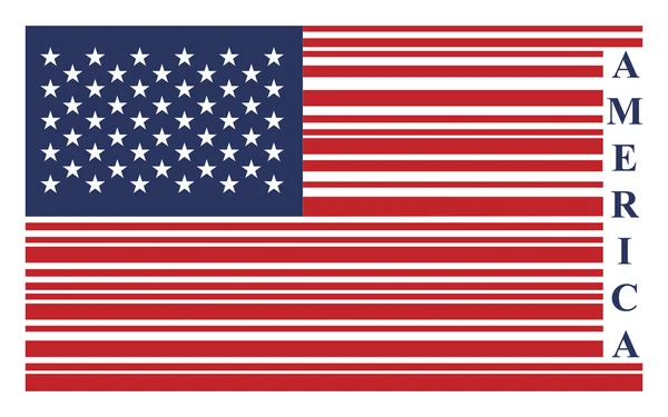 US-Barcode-Flagge — Stockvektor