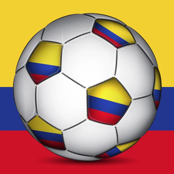 Columbia futbol topu — Stok Vektör