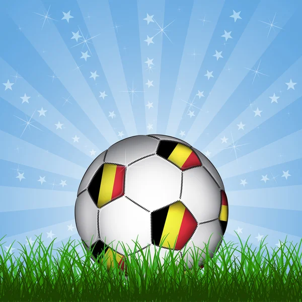 Bola de futebol bélgica — Vetor de Stock
