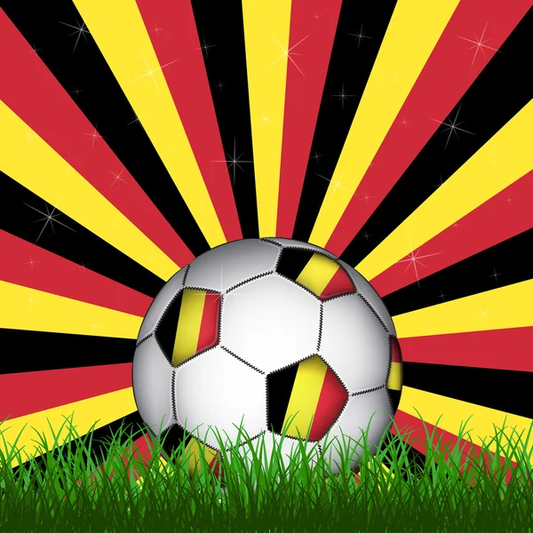 Bélgica pelota de fútbol — Vector de stock