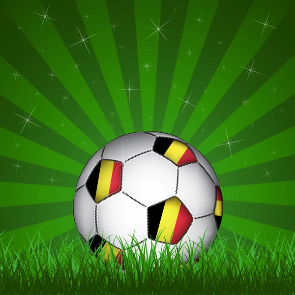 Bélgica pelota de fútbol — Vector de stock