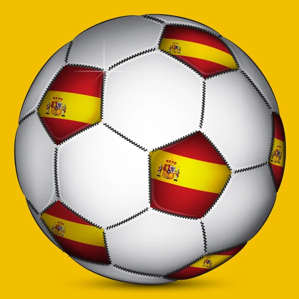 İspanyol futbol topu — Stok Vektör