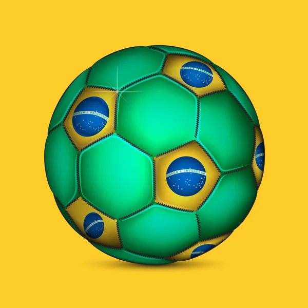 Coupe du Monde FIFA Brésil ballon — Image vectorielle