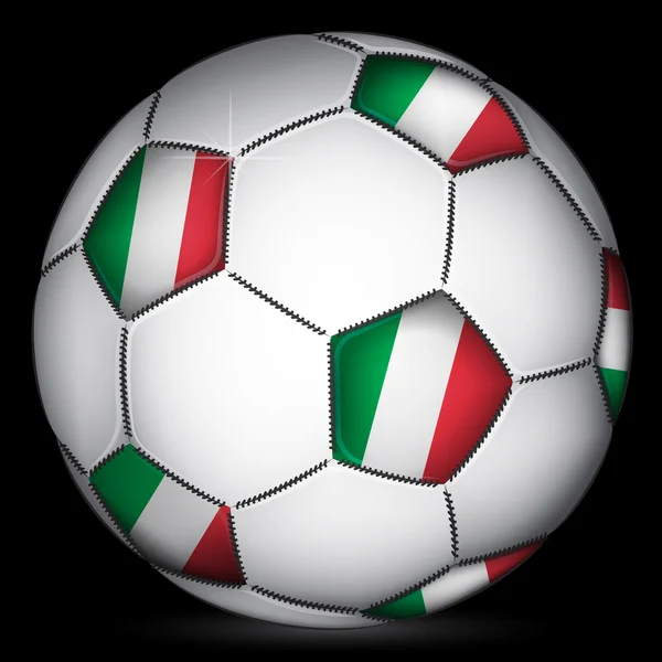 Bola de futebol itália —  Vetores de Stock