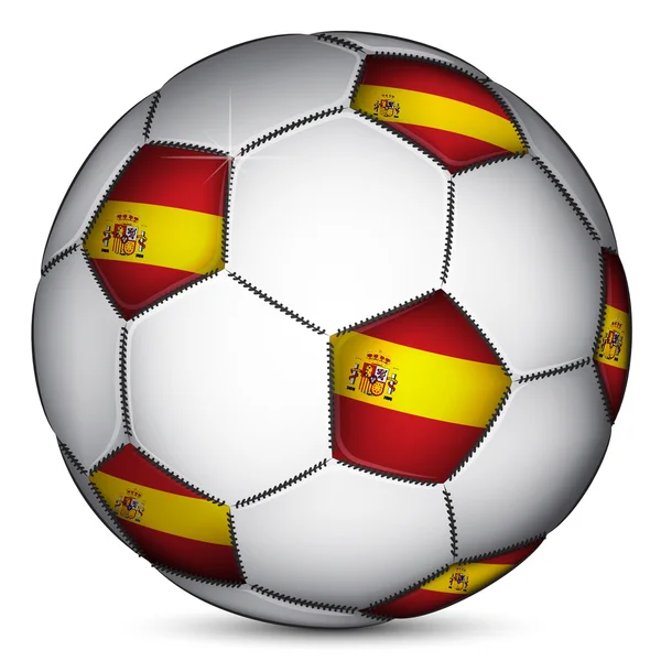 Španělský fotbalový míč — Stockový vektor