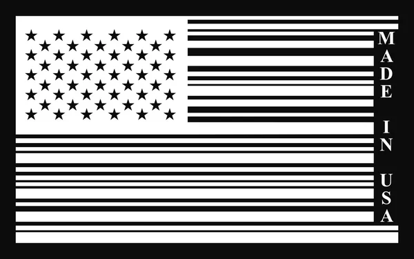 USA bar-code flag - Stok Vektor