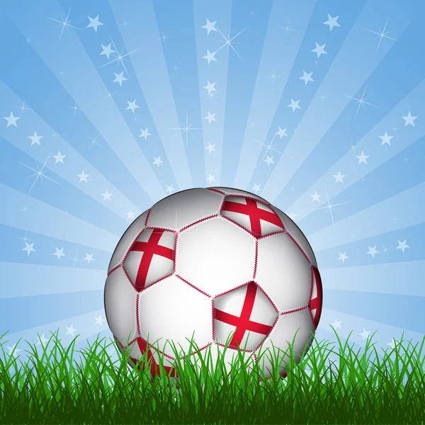 Angleterre ballon de football — Image vectorielle