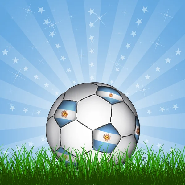 Balón de fútbol argentino — Vector de stock