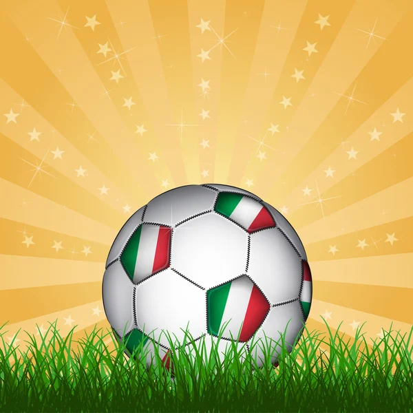 Italia pelota de fútbol — Vector de stock
