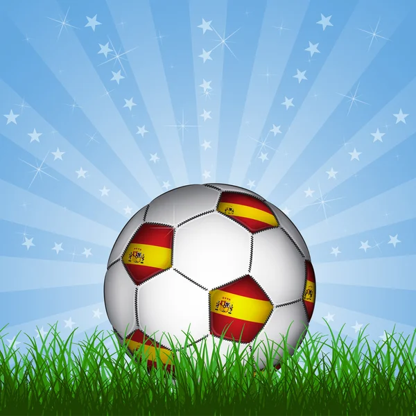 Ballon de football espagnol — Image vectorielle