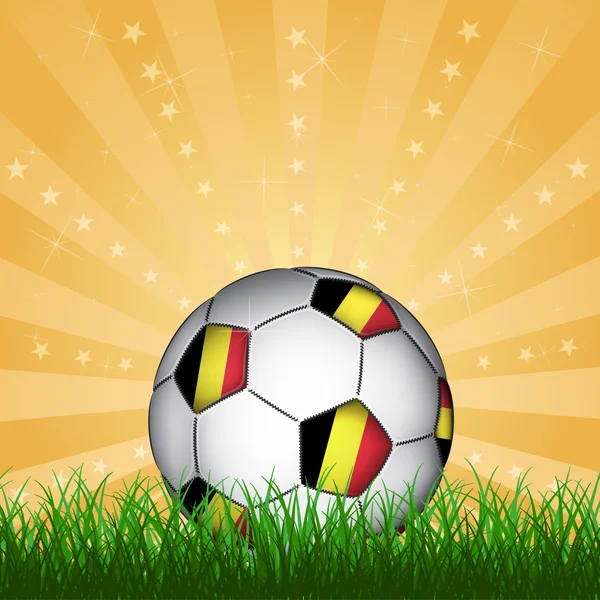 Bélgica pelota de fútbol — Archivo Imágenes Vectoriales